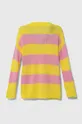 Detský sveter s prímesou vlny United Colors of Benetton žltá