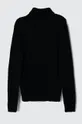 Detský sveter s prímesou vlny United Colors of Benetton čierna