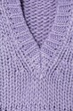 Dziewczynka United Colors of Benetton kamizelka z domieszką wełny 125HC400C.G.G.SEASONAL fioletowy