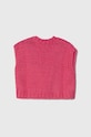 United Colors of Benetton kamizelka z domieszką wełny 125HC400C.G.G.SEASONAL różowy AW23