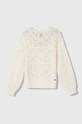 Pepe Jeans pulover de bumbac pentru copii uni alb PG701070