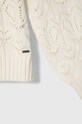 Pepe Jeans pulover de bumbac pentru copii PG701070 alb AW23