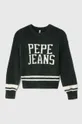 Pepe Jeans sweter z domieszką wełny dziecięcy z domieszką wełny zielony PG701068