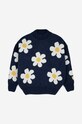 Детский шерстяной свитер Bobo Choses 223AC114 тёмно-синий AW23