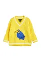 Дитячий бавовняний светр Mini Rodini жовтий