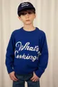 тёмно-синий Детский хлопковый свитер Mini Rodini Детский