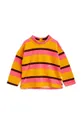 Detský bavlnený sveter Mini Rodini oranžová