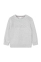 Детски памучен пуловер BOSS тънък сив J25Q06.114.150