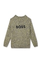 BOSS pulover pentru copii din amestec de lana J25Q08.114.150 verde AW23