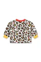 Детская хлопковая кофта Kenzo Kids бежевый