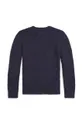 Otroški bombažen pulover Polo Ralph Lauren mornarsko modra