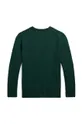 Otroški bombažen pulover Polo Ralph Lauren zelena