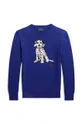 Detský bavlnený sveter Polo Ralph Lauren modrá
