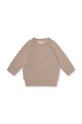 Хлопковый свитер для младенцев That's mine 028495 Juno Sweaters 028495 бежевый AW23