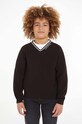 Calvin Klein Jeans sweter bawełniany dziecięcy pozostałe czarny IB0IB01869.9BYX