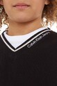 Calvin Klein Jeans sweter bawełniany dziecięcy IB0IB01869.9BYX czarny