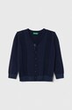 United Colors of Benetton kardigan bawełniany dziecięcy pozostałe granatowy 12CDH6007.P.SEASONAL