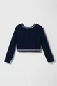 Παιδικό πουλόβερ από μείγμα μαλλιού Sisley μπλε