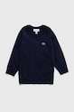 Lacoste sweter z domieszką wełny dziecięcy z domieszką wełny granatowy AJ1121
