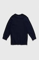 Lacoste sweter z domieszką wełny dziecięcy AJ1121 granatowy AW25