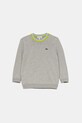 Lacoste pulover pentru copii din amestec de lana uni gri AJ1121