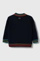 Дитячий светр з домішкою вовни Lacoste темно-синій
