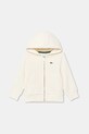 Dětská bavlněná mikina Lacoste s kapucí béžová SJ9723