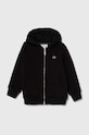 Детски памучен суичър Lacoste памук черен SJ9723
