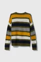 Otroški pulover s primesjo volne United Colors of Benetton pisana