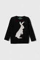 Дитячий бавовняний светр United Colors of Benetton інші чорний 1094H1016.P.SEASONAL