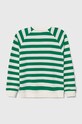 United Colors of Benetton gyerek melegítőfelső pamutból 36PLC10DE.G.SEASONAL zöld AW23