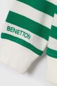 Fiú United Colors of Benetton gyerek melegítőfelső pamutból 36PLC10DE.G.SEASONAL zöld