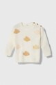 United Colors of Benetton sweter z domieszką wełny niemowlęcy z domieszką wełny beżowy 1132B100R.W.SEASONAL