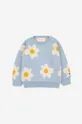 Bombažni pulover za dojenčke Bobo Choses modra