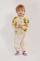 beżowy Bobo Choses kardigan bawełniany niemowlęcy Dziecięcy