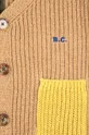 multicolore Bobo Choses cardigan per neonati in misto lana
