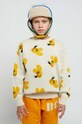 Детский хлопковый свитер Bobo Choses 223AC111 белый