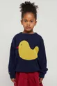σκούρο μπλε Παιδικό μάλλινο πουλόβερ Bobo Choses Παιδικά