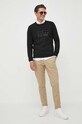 Guess sweter z domieszką jedwabiu M3YR03.Z3052 czarny AW23