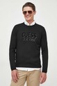 Svetr z hedvábné směsi Guess černá M3YR03.Z3052