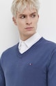 Πουλόβερ Tommy Hilfiger μπλε MW0MW22349