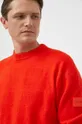 κόκκινο Πουλόβερ με προσθήκη μαλλιού Calvin Klein