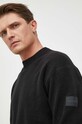 Calvin Klein sweter z domieszką wełny czarny K10K110401