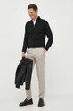Calvin Klein sweter wełniany K10K110421 czarny AW24