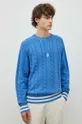 niebieski Les Deux sweter bawełniany