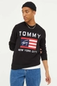 чорний Бавовняний светр Tommy Jeans