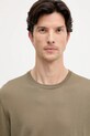 BOSS sweter wełniany zielony 50468239