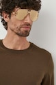 BOSS sweter wełniany zielony 50468239