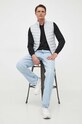 Вовняний светр BOSS 50476363 чорний AW24