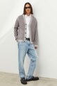 PS Paul Smith pamut kardigán M2R.213YE.L21864 lila AW23